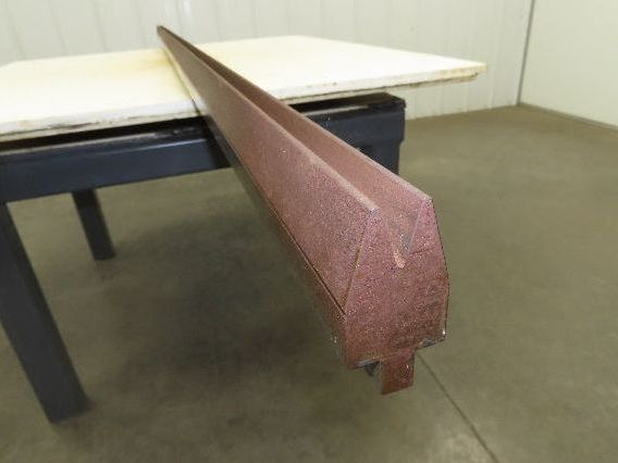 Press Brake Die 96-9/16" Long 30° Acute V 7/16" W 13/16" D 1/2" Tang