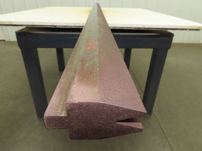 Press Brake Die 96-9/16" Long 30° Acute V 7/16" W 13/16" D 1/2" Tang