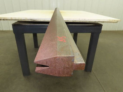 Press Brake Die 96-9/16" Long 30° Acute V 7/16" W 13/16" D 1/2" Tang