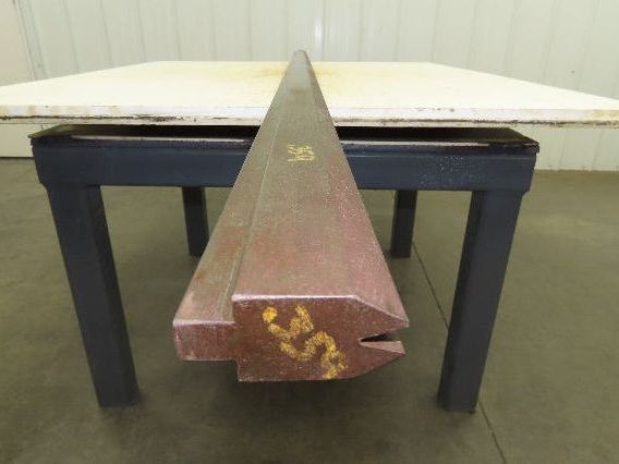 Press Brake Die 96-1/2" Long 30° Acute V 5/16" W 1/2" D 1-3/4" H 1/2" Tang