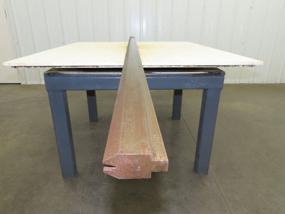 Press Brake Die 96-1/2" Long 30° Acute V 5/16" W 1/2" D 1-3/4" H 1/2" Tang