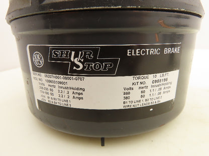 US Motors Shur Stop 105633109001 Electric Brake Kit 230/460V 10 Ft-Lb 182/184T