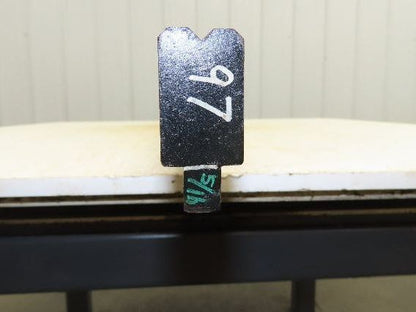 Press Brake Die 97-1/16" Long 90° V 1/4" W 5/32" Deep 1-3/4" H 1/2" Tang