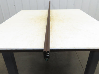 Press Brake Die 97-1/16" Long 90° V 1/4" W 5/32" Deep 1-3/4" H 1/2" Tang