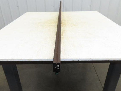 Press Brake Die 97-1/16" Long 90° V 1/4" W 5/32" Deep 1-3/4" H 1/2" Tang