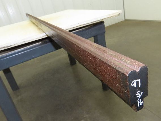 Press Brake Die 97-1/16" Long 90° V 1/4" W 5/32" Deep 1-3/4" H 1/2" Tang