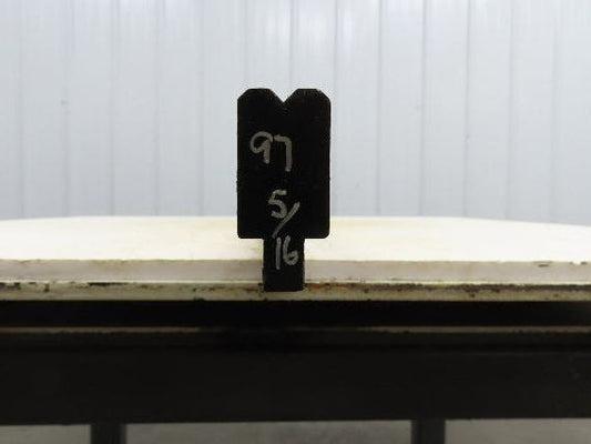 Press Brake Die 97-1/16" Long 90° V 1/4" W 5/32" Deep 1-3/4" H 1/2" Tang