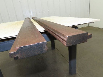 Press Brake Die Offset Z Bend 72-11/16" Long 130° V 7/16" W 3/32" D 1/2" Tang