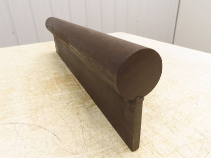 Press Brake Punch Die 24" Long 2-1/2" Round Stock Rod 1/2" Tang 6" H