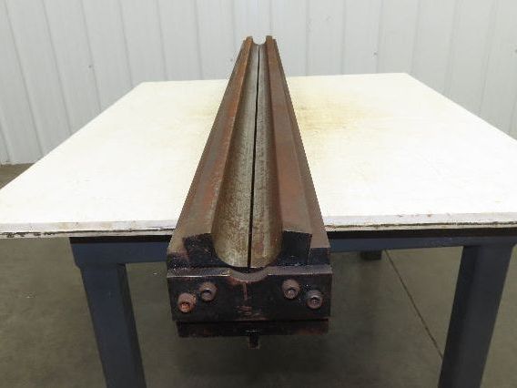 Press Brake Round Die 73" Long 1-7/8" Dia Spring U Type 1/2" Tang 5-7/8" Base