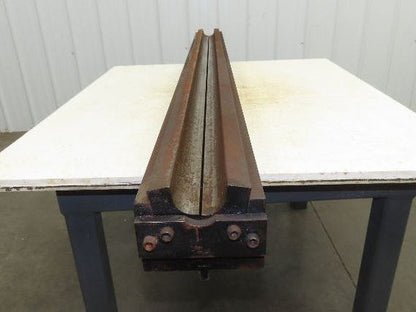 Press Brake Round Die 73" Long 1-7/8" Dia Spring U Type 1/2" Tang 5-7/8" Base