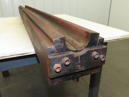 Press Brake Round Die 73" Long 1-7/8" Dia Spring U Type 1/2" Tang 5-7/8" Base