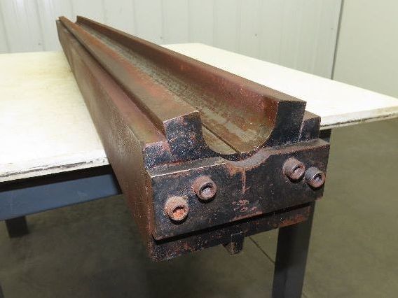 Press Brake Round Die 73" Long 1-7/8" Dia Spring U Type 1/2" Tang 5-7/8" Base