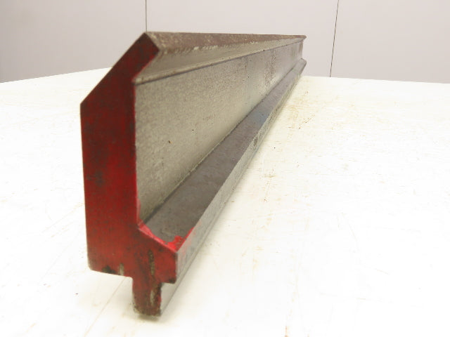 Press Brake Gooseneck Punch Die 53" Long 90° V 3/8" Thick 3-3/4" H 1/2" Tang