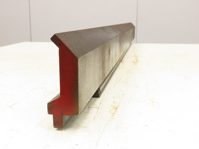 Press Brake Gooseneck Punch Die 53" Long 90° V 3/8" Thick 3-3/4" H 1/2" Tang