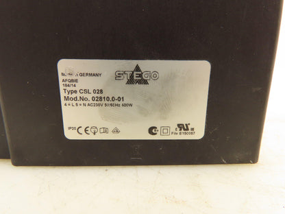 Stego 02810.0-01 CSL 028 PTC Mini Fan Heater for Electrical Enclosures 400W 230V