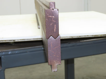 Press Brake Punch Die Set 97" Long 90° Offset Z Bend 5/8" W 3/8" Deep 2-13/16" H