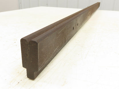 Press Brake Die 51-15/16" Long 90° V 5/16" W 3/16" D 1-3/4" H