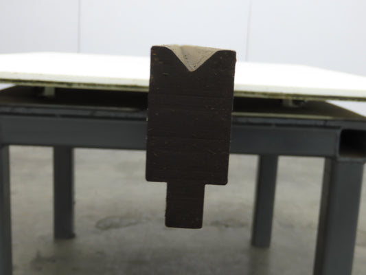 Press Brake Die 120-1/2" Long 90° V 17/32" W 5/16" D 1-7/8" H