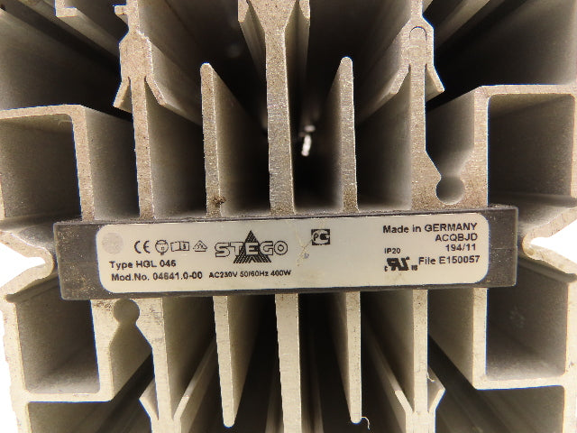Stego 04641.0-00 HGL 046 DIN Rail Fan Heater for Electrical Enclosures 400W 230V