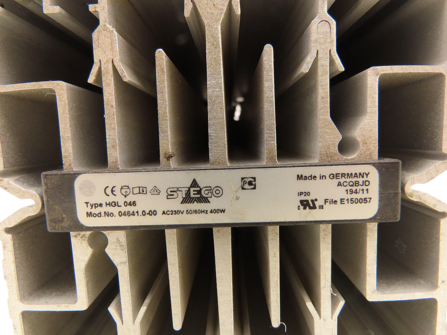 Stego 04641.0-00 HGL 046 DIN Rail Fan Heater for Electrical Enclosures 400W 230V