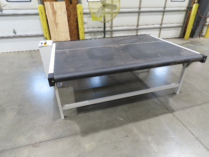 Pathfinder EasyLoader 80"x 60"L Flat Belt Wide Conveyor Table 30 FPM 240V 1PH