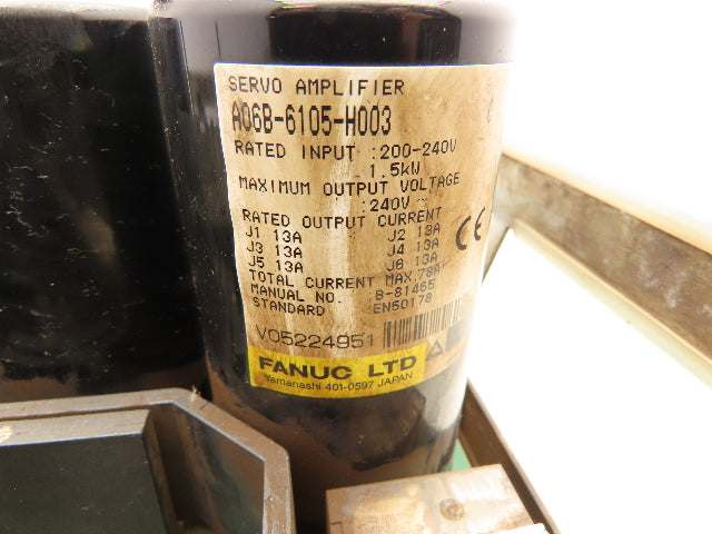 Fanuc A06B-6105-H003 AC Servo Drive Amplifier Circuit Board Module