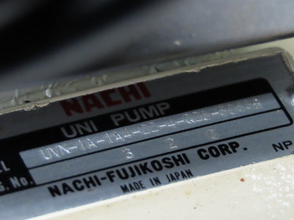 Okuma Hydraulic Power Unit 5gal Tank 8gpm 1100psi Nachi Uni Pump 3Hp 220V