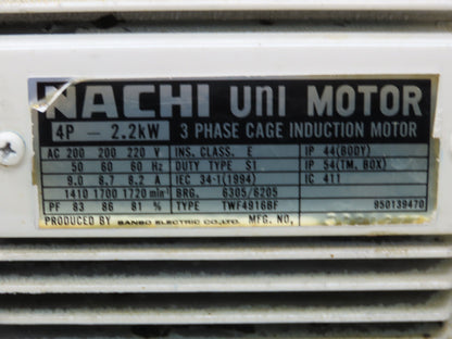 Okuma Hydraulic Power Unit 5gal Tank 8gpm 1100psi Nachi Uni Pump 3Hp 220V