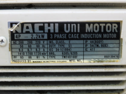 Okuma Hydraulic Power Unit 5gal Tank 8gpm 1100psi Nachi Uni Pump 3Hp 220V