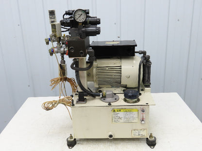 Okuma Hydraulic Power Unit 5gal Tank 8gpm 1100psi Nachi Uni Pump 3Hp 220V