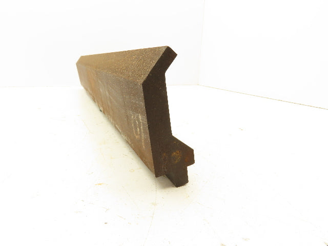 Press Brake Punch Die 25-13/16" Long 90° V 3/8" Finger 3-3/4" H 1/2" Tang