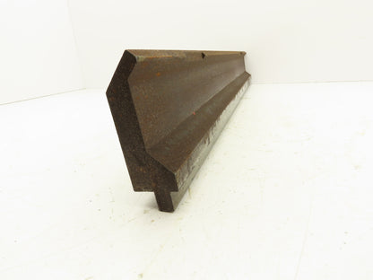 Press Brake Gooseneck Punch Die 29-5/16" Long 90° V 3/8" Finger 3-3/4" H