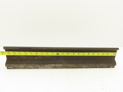 Press Brake Gooseneck Punch Die 21-9/16" Long 90° V 3/8" Finger 3-3/4" H