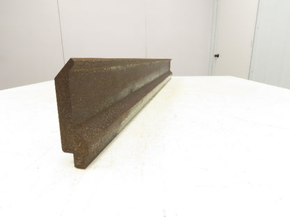 Press Brake Gooseneck Punch Die 38-1/2" Long 90° V 1/4" Finger 3-3/4" H