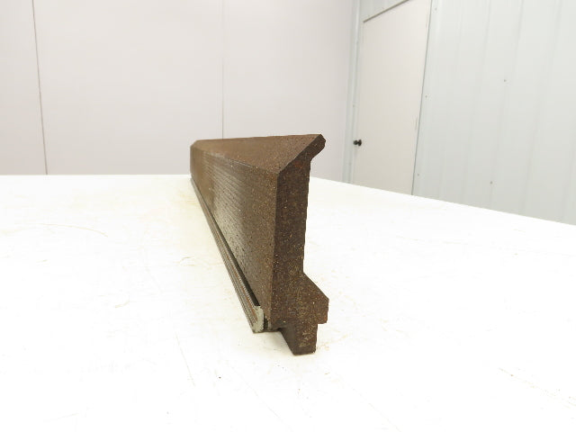 Press Brake Gooseneck Punch Die 38-1/2" Long 90° V 1/4" Finger 3-3/4" H