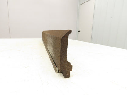 Press Brake Gooseneck Punch Die 38-1/2" Long 90° V 1/4" Finger 3-3/4" H
