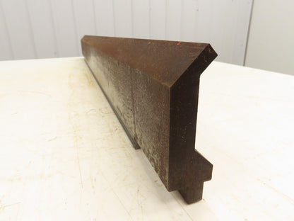 Press Brake Gooseneck Punch Die 41-5/8" Long 90° V 3/8" Finger 3-3/4" H