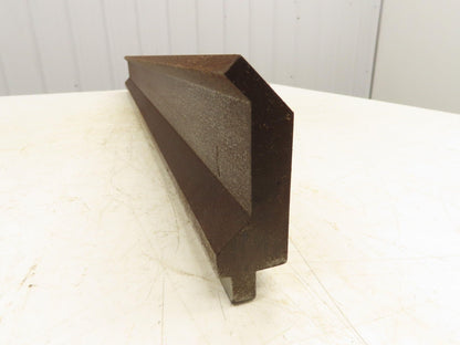 Press Brake Gooseneck Punch Die 41-5/8" Long 90° V 3/8" Finger 3-3/4" H
