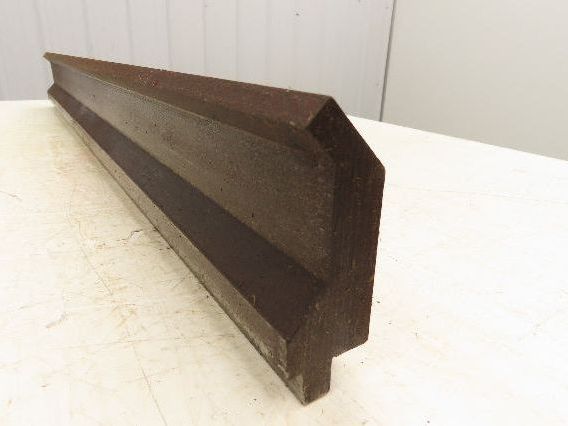 Press Brake Gooseneck Punch Die 36-5/8" Long 90° V 1/2" Finger 3-11/16" H