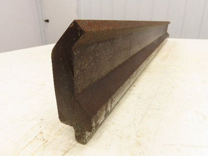Press Brake Gooseneck Punch Die 36-5/8" Long 90° V 1/2" Finger 3-11/16" H