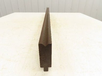 Press Brake Die 37" Long 90° V 1/2" W 1/4" Deep 3-1/16" H 1-3/16" Wide 1/2" Tang