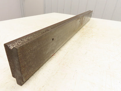 Press Brake Die 37" Long 90° V 1/2" W 1/4" Deep 3-1/16" H 1-3/16" Wide 1/2" Tang