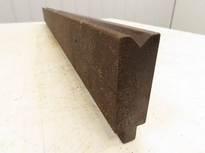 Press Brake Die 37" Long 90° V 1/2" W 1/4" Deep 3-1/16" H 1-3/16" Wide 1/2" Tang