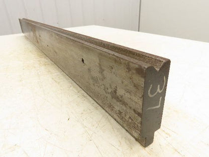 Press Brake Die 37" Long 90° V 1/2" W 1/4" Deep 3-1/16" H 1-3/16" Wide 1/2" Tang