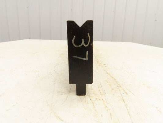 Press Brake Die 37" Long 90° V 1/2" W 1/4" Deep 3-1/16" H 1-3/16" Wide 1/2" Tang