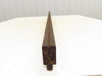 Press Brake Die 67" Long 90° V 1/4" W 1/8" D 1-3/4" H 1-1/16" Wide 1/2" Tang
