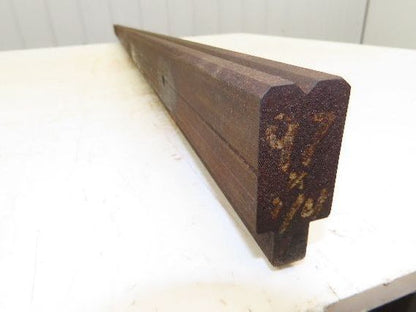Press Brake Die 67" Long 90° V 1/4" W 1/8" D 1-3/4" H 1-1/16" Wide 1/2" Tang