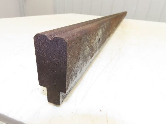Press Brake Die 67" Long 90° V 1/4" W 1/8" D 1-3/4" H 1-1/16" Wide 1/2" Tang