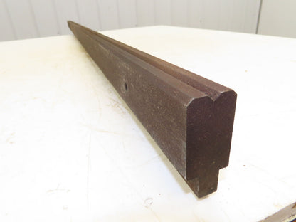 Press Brake Die 67" Long 90° V 1/4" W 1/8" D 1-3/4" H 1-1/16" Wide 1/2" Tang